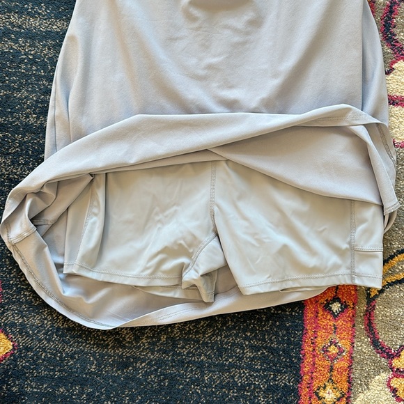 Abercrombie & Fitch One-Shoulder Traveler Mini Dress in blue size Large Tall - Picture 4 of 6